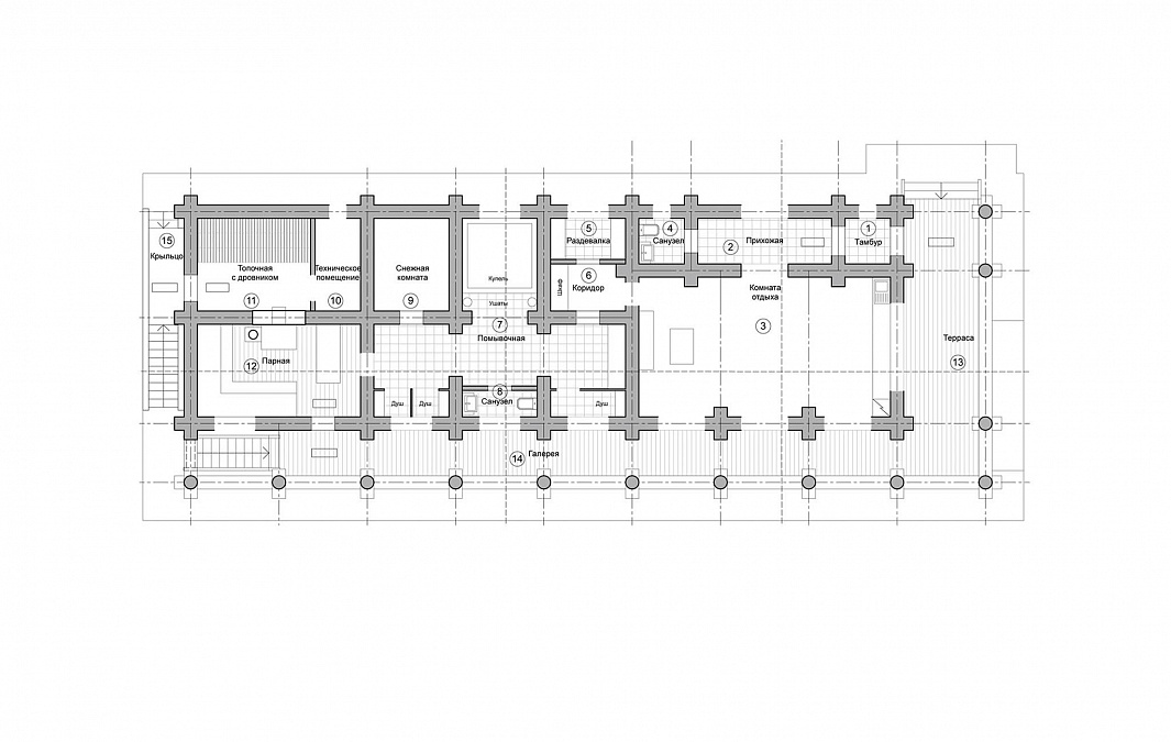 Фото дома-бани Озерная