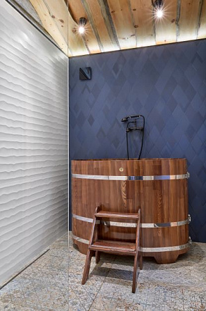 Красивые фотографии бани Новая Рига | 77 кв.м | Самое большое портфолио стильных бань и домов из кело на Artkelo.ru Фото бани Новая Рига