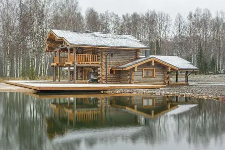 Красивые фотографии дома Аржаники | 427 кв.м | Самое большое портфолио стильных бань и домов из кело на Artkelo.ru Фото дома Аржаники