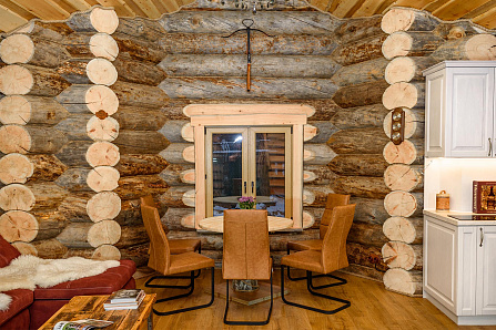 Красивые фотографии бани Подольск | 109 кв.м | Самое большое портфолио стильных бань и домов из кело на Artkelo.ru Фото бани Подольск