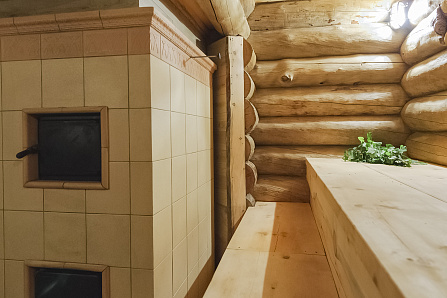 Красивые фотографии бани Малые Решники | 122 кв.м | Самое большое портфолио стильных бань и домов из кело на Artkelo.ru Фото бани Малые Решники