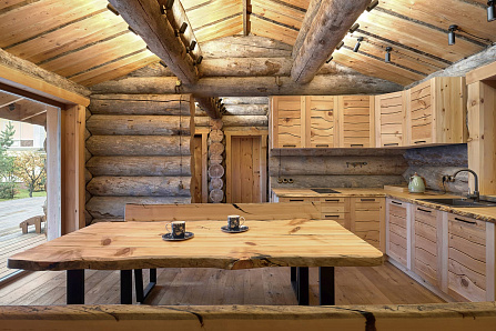 Красивые фотографии бани Кострово | 99 кв.м | Самое большое портфолио стильных бань и домов из кело на Artkelo.ru Фото бани Кострово