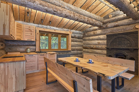 Красивые фотографии бани Кострово | 99 кв.м | Самое большое портфолио стильных бань и домов из кело на Artkelo.ru Фото бани Кострово