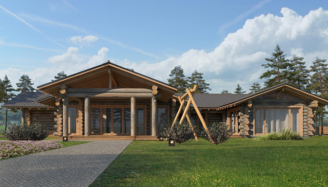 Фото дома-бани Оборенское поместье-1