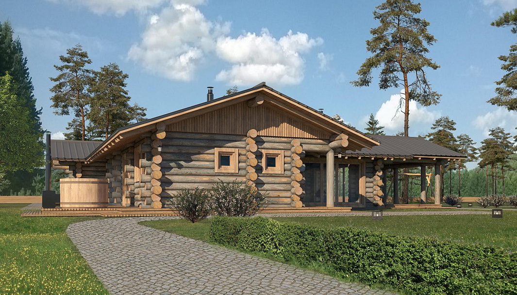 Фото дома-бани Оборенское поместье-1