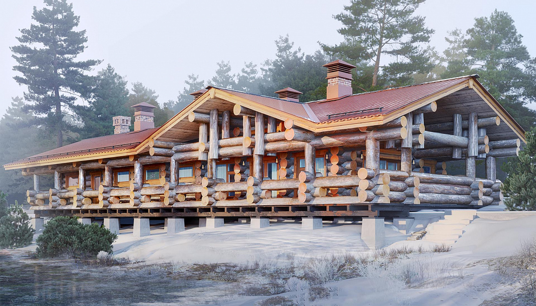 Фото дома-бани Озерная