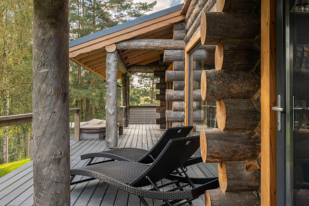 Красивые фотографии бани Икша | 134 кв.м | Самое большое портфолио стильных бань и домов из кело на Artkelo.ru Фото бани Икша