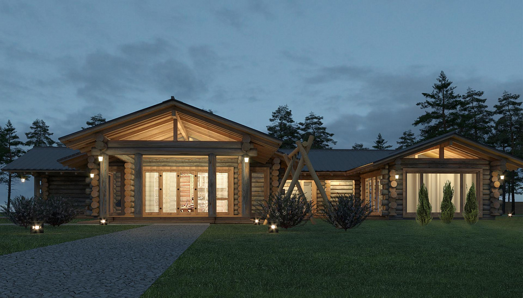 Фото дома-бани Оборенское поместье-1