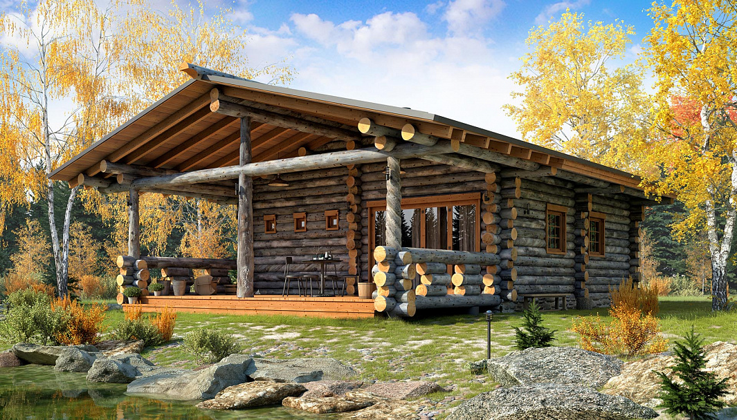 Фото дома-бани США