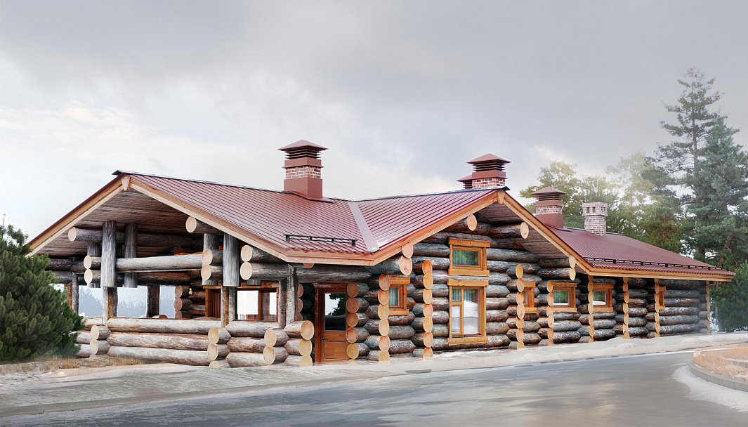 Фото дома-бани Озерная